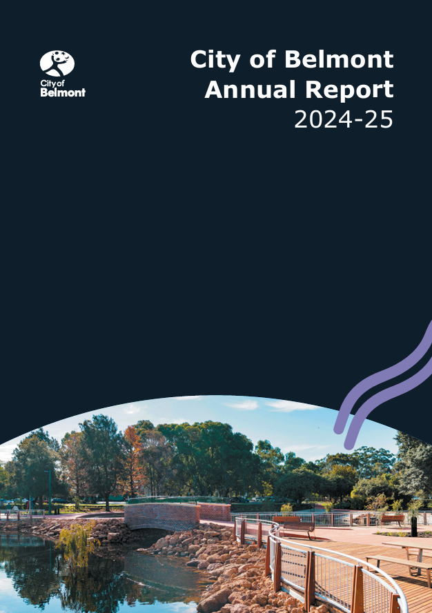 City of Belmont 2024-25 annual report cover