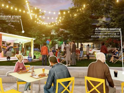 Belvidere Streetscape concept design image